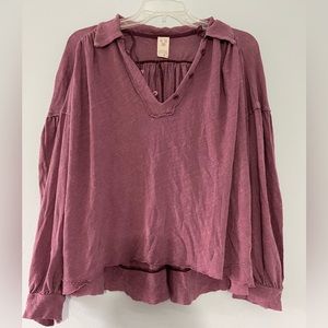 Free People long sleeve blouse